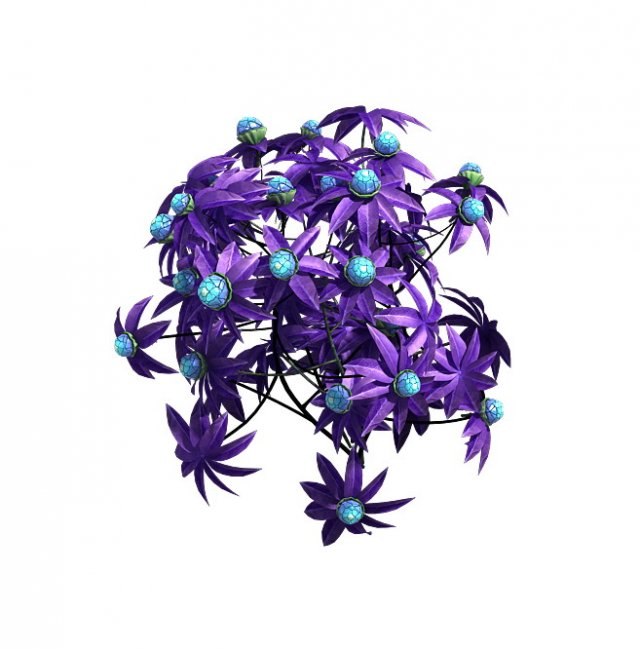 wizard forest - supernatural flowers 3D-Modell .c4d .max .obj .3ds .fbx .stl .blend 