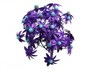 wizard forest - supernatural flowers 3D Model
