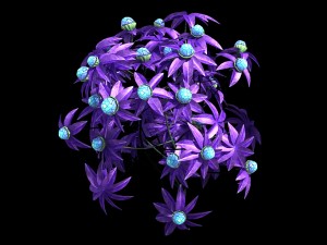 wizard forest - supernatural flowers 3D-Modell