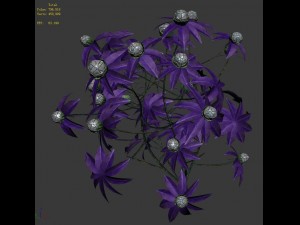 wizard forest - supernatural flowers 3D-Modell