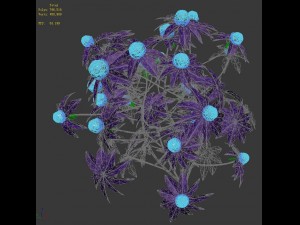 wizard forest - supernatural flowers 3D-Modell