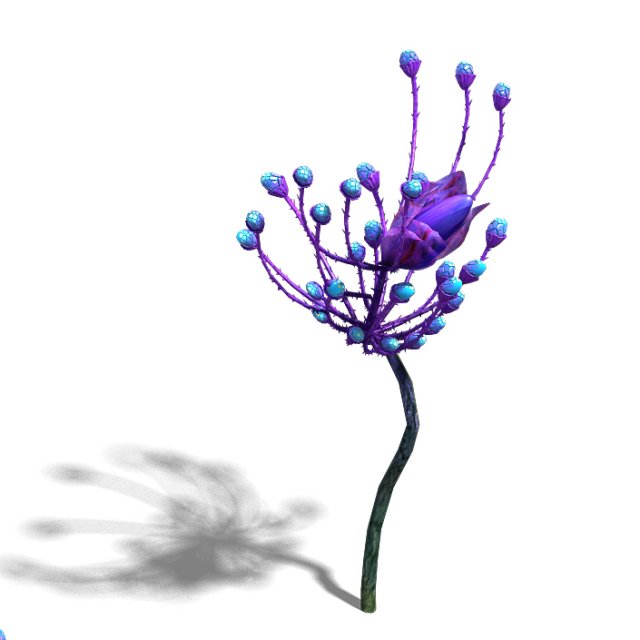 wizard of the forest - supernatural flowers 02 3D Модель .c4d .max .obj .3ds .fbx .stl .blend 