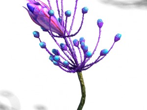 wizard of the forest - supernatural flowers 02 3D Модель