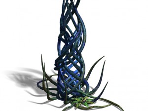 elven forest - supernatural flowers 03 3D Model