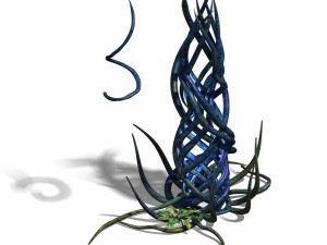 elven forest - supernatural flowers 03 Modelo 3D