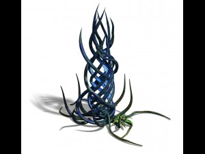 elven forest - supernatural flowers 03 Modelo 3D