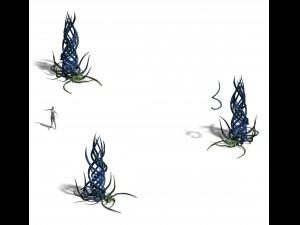 elven forest - supernatural flowers 03 Modelo 3D