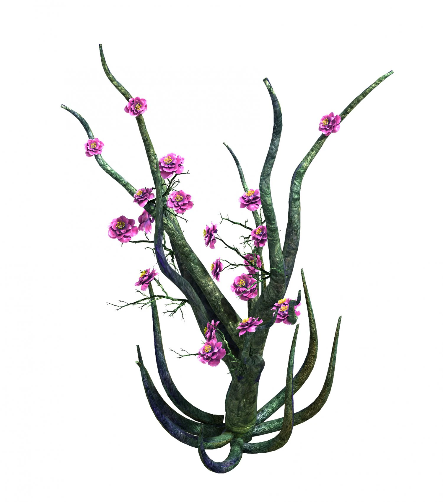 wizard forest - supernatural flowers 04 3D Model .c4d .max .obj .3ds .fbx .stl .blend