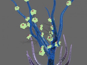 wizard forest - supernatural flowers 04 3D मॉडल