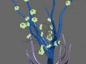 wizard forest - supernatural flowers 04 3D Model