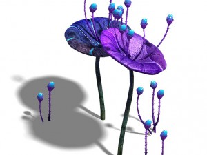 wizard forest - supernatural flowers 05 3D मॉडल