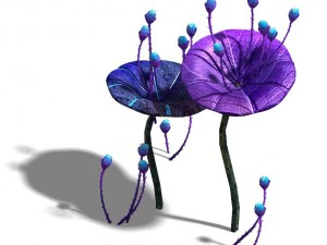 wizard forest - supernatural flowers 05 3D Model