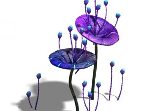 wizard forest - supernatural flowers 05 3D Model