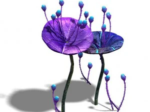 wizard forest - supernatural flowers 05 3D Model