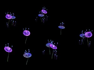 wizard forest - supernatural flowers 05 3D Model