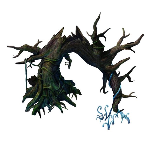wizard forest - trunk 3D Model .c4d .max .obj .3ds .fbx .stl .blend 