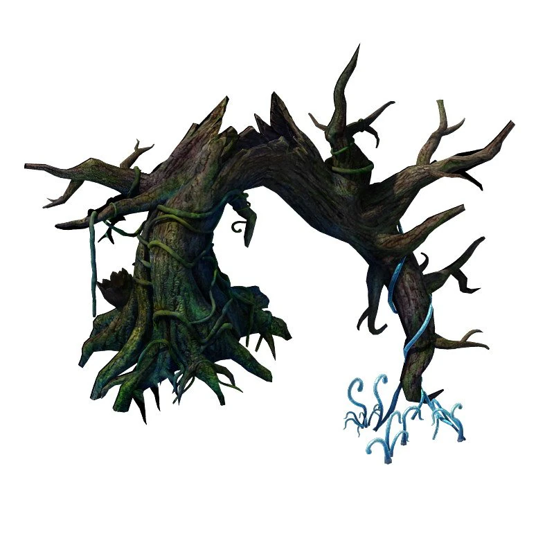 wizard forest - trunk 3D Model .c4d .max .obj .3ds .fbx .stl .blend 
