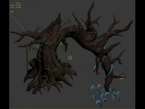 wizard forest - trunk 3D Model