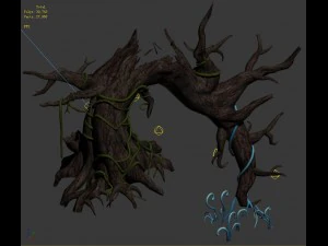 wizard forest - trunk 3D Model