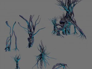 wizard forest - roots 3D Model