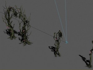 wizard forest - tree door - tree light 3D Model