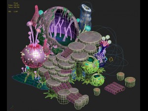 cartoon version - spore purgatory 3D 模型