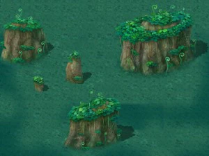 cartoon version - spore forest terrain 3D Model