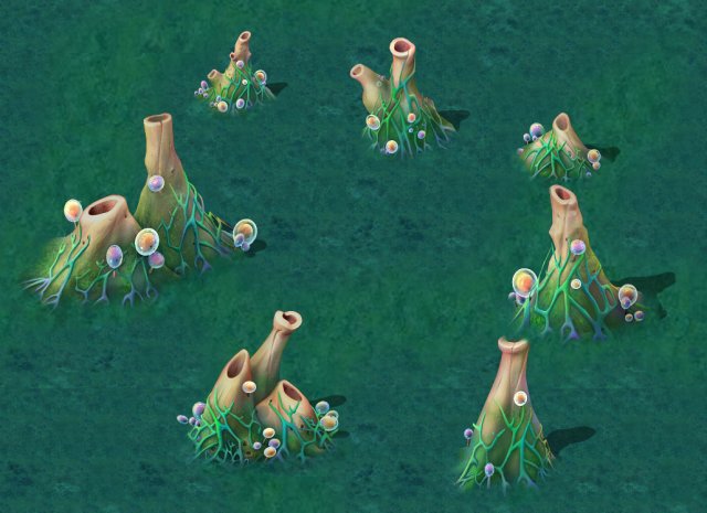 cartoon edition - surface earth fountain 01 Modèle 3D .c4d .max .obj .3ds .fbx .stl .blend 