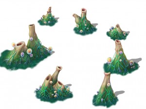 cartoon edition - surface earth fountain 01 Modèle 3D