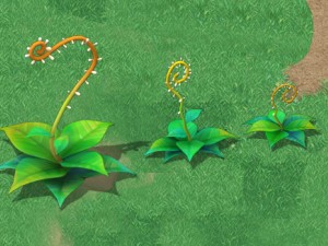 cartoon version - moving tentacles grass 3D Model