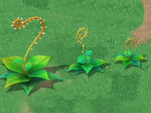 cartoon version - moving tentacles grass 3D Model