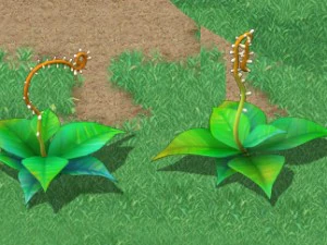 cartoon version - moving tentacles grass 3D Model