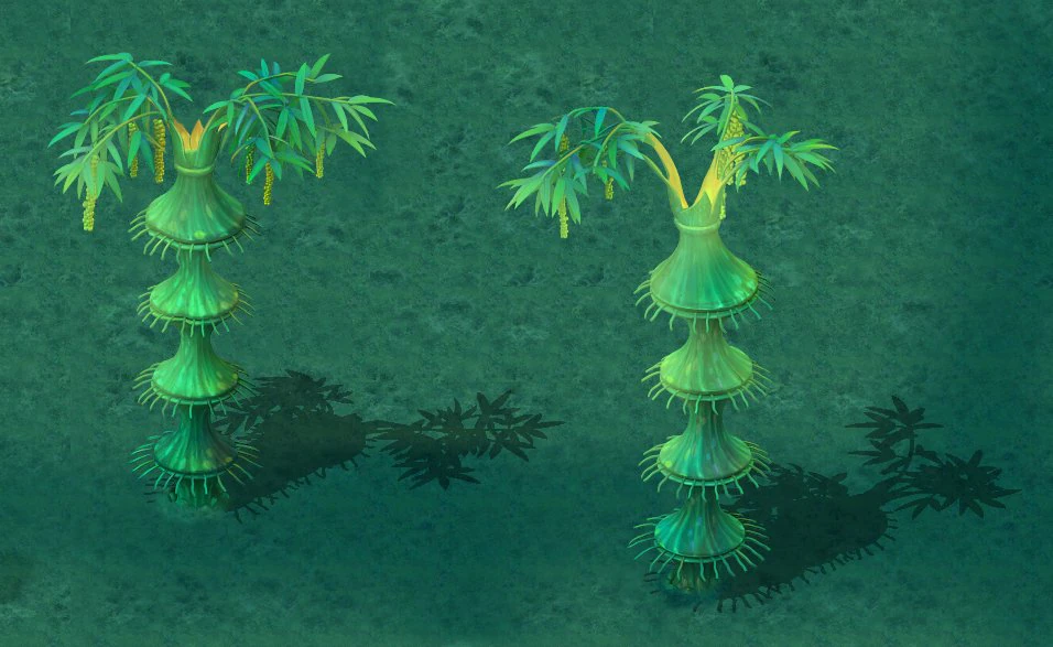 cartoon edition - flower bamboo forest 3D Model .c4d .max .obj .3ds .fbx .stl .blend 