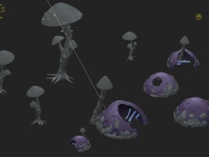 cartoon version - fossil spores 3Dモデル