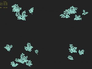 cartoon version - wasteland vegetation 3D Model