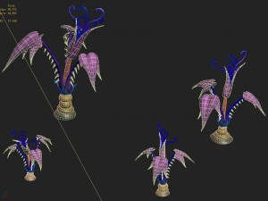 cartoon version - abstinence purple Model 3D