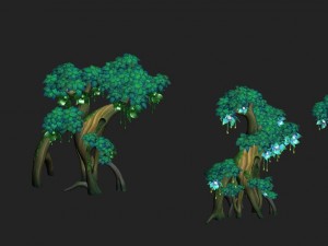 cartoon edition - wizard tree 3D Model