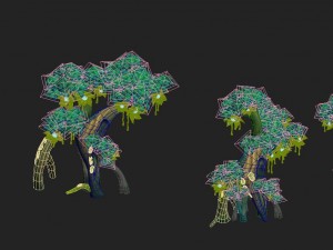 cartoon edition - wizard tree 3D Model