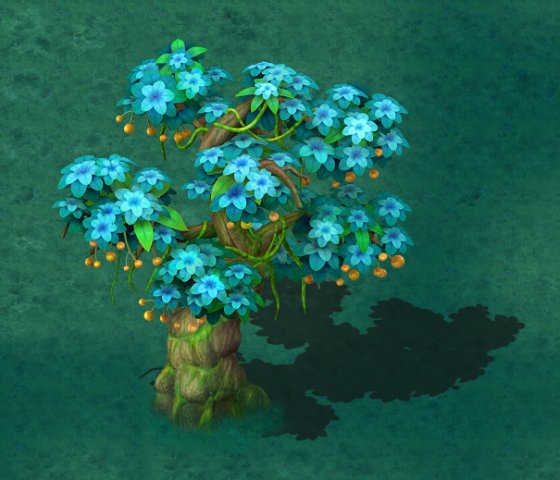 cartoon version - wonderful fruit tree 01 3D 모델 .c4d .max .obj .3ds .fbx .stl .blend 