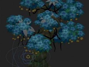 cartoon version - wonderful fruit tree 01 3D 모델