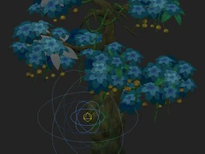 cartoon version - wonderful fruit tree 02 3D Model