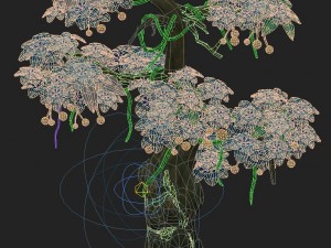 cartoon version - wonderful fruit tree 02 3D मॉडल