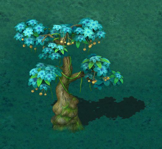 cartoon version - wonderful fruit tree 03 3D Модель .c4d .max .obj .3ds .fbx .stl .blend 