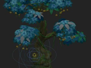 cartoon version - wonderful fruit tree 03 3D Model