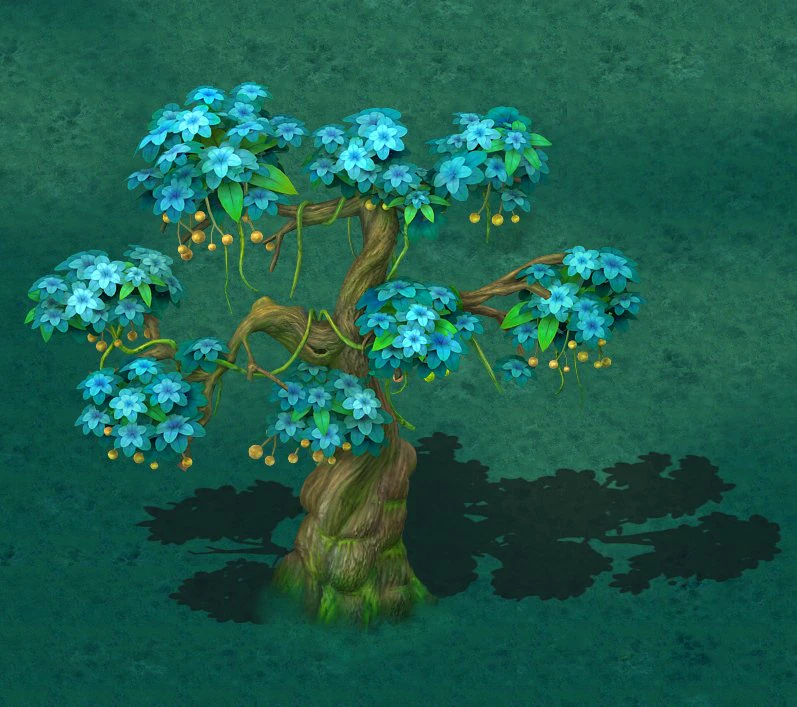 cartoon version - wonderful fruit tree 04 3D Model .c4d .max .obj .3ds .fbx .stl .blend