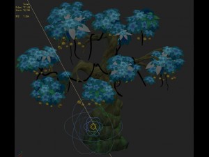 cartoon version - wonderful fruit tree 04 3D Model