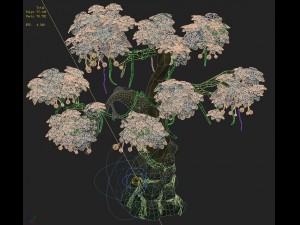 cartoon version - wonderful fruit tree 04 3D Model