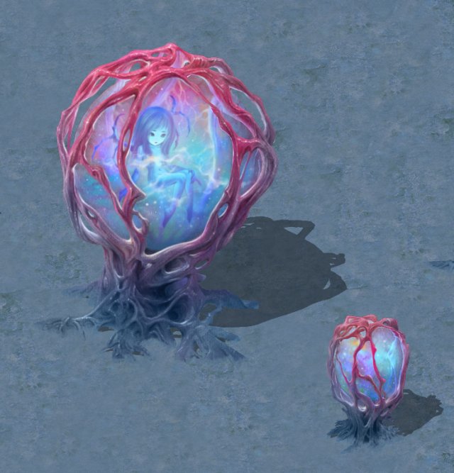 cartoon version - banshee fetus demon tree 01 3D-Modell .c4d .max .obj .3ds .fbx .stl .blend 