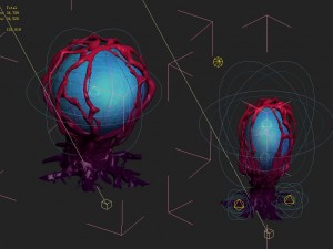 cartoon version - banshee fetus demon tree 01 3D-Modell
