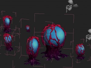 cartoon version - banshee fetus demon tree 01 3D-Modell
